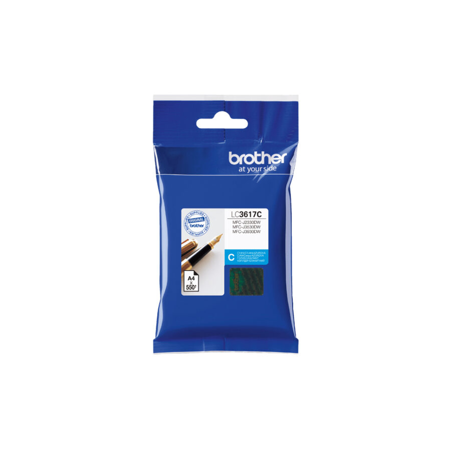 Originálna náplň Brother LC-3617C, azúrový, 550str., 12, 5ml