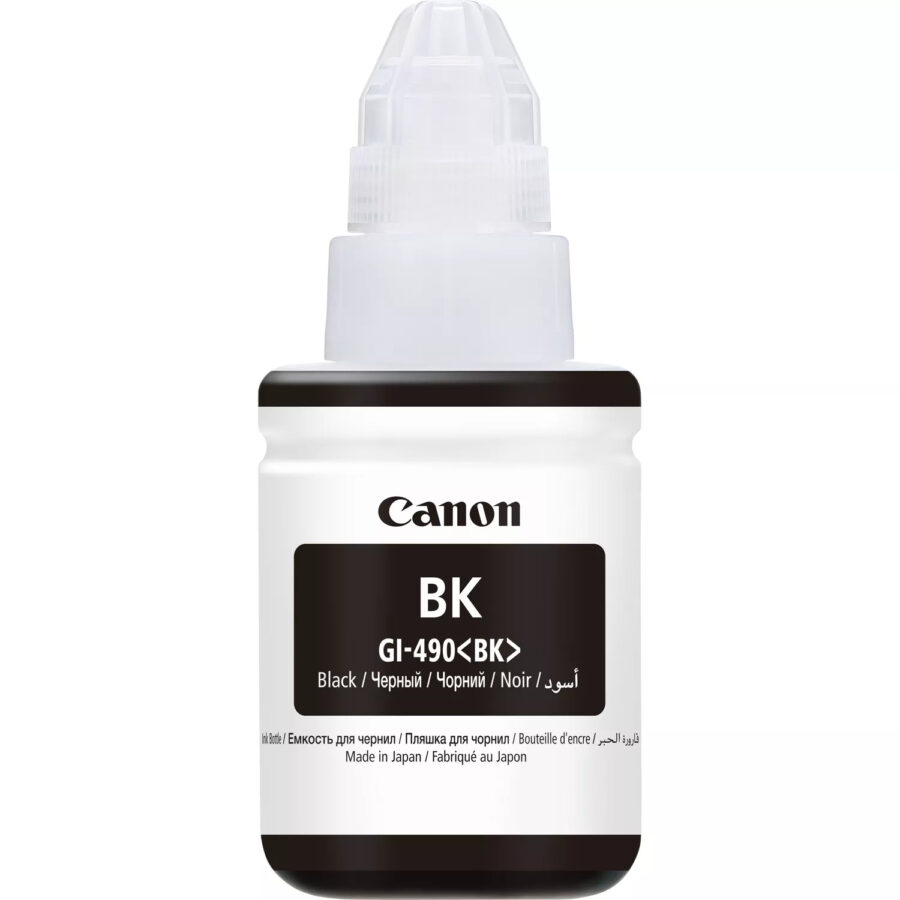 Originálna náplň CANON GI-490 Bk, čierny, 6000str., 135ml, 0663C001