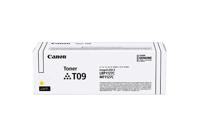 Originálny toner CANON T09, žltý, 5900str., 3017C006, Canon i-SENSYS X C1127i, i-SENSYS