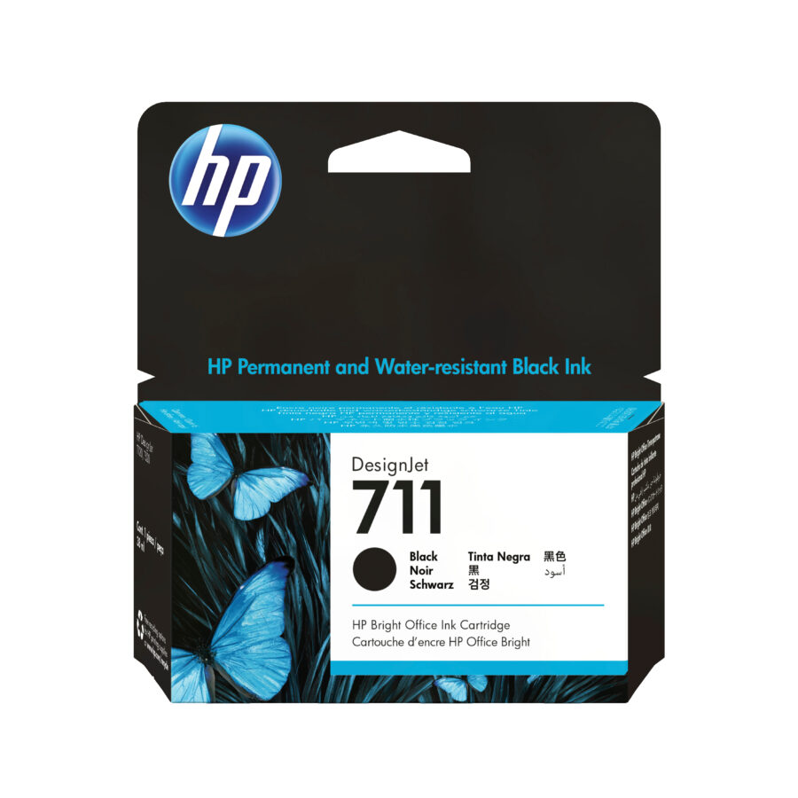 Originálna náplň HP CZ129A, HP 711, čierny, 38ml