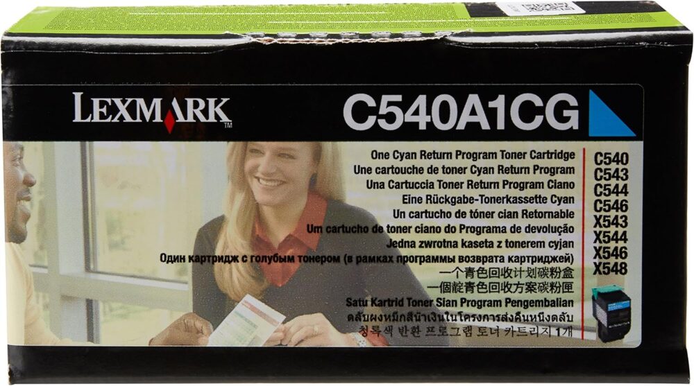 Originálny toner Lexmark C540A1CG, azúrový, 1000str.