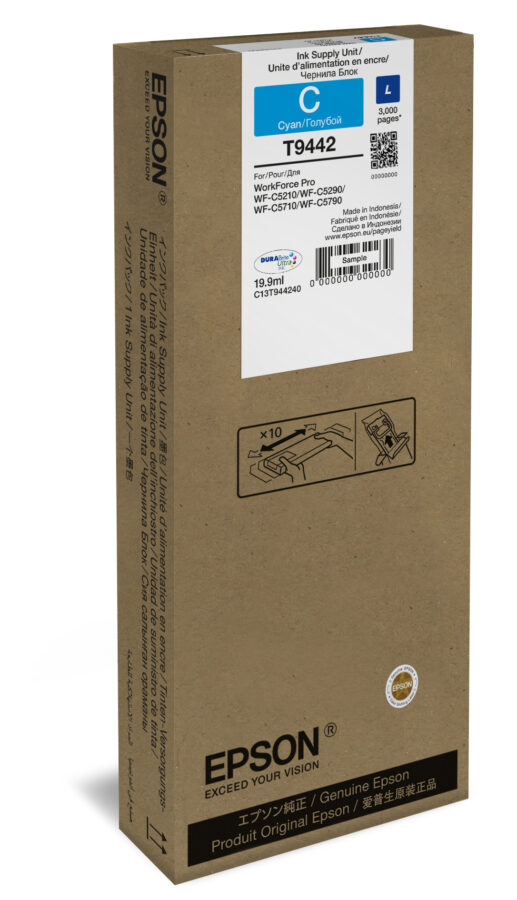 Originálna náplň EPSON C13T944240, azúrový, T9442 3000str., 1x19.9ml