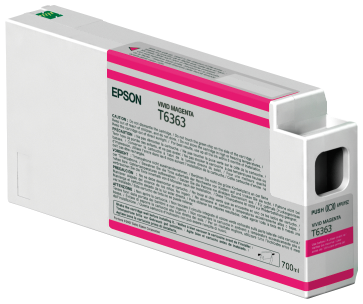 Originálna náplň EPSON T6363, C13T636300, vivid purpurový, 700ml