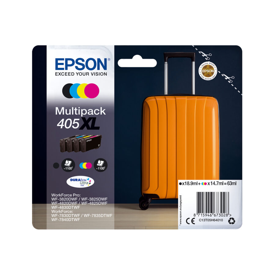 Originálna sada náplňi EPSON C13T05H64010, 405XL, CMYK, 1x18.9 + 3x14.7ml