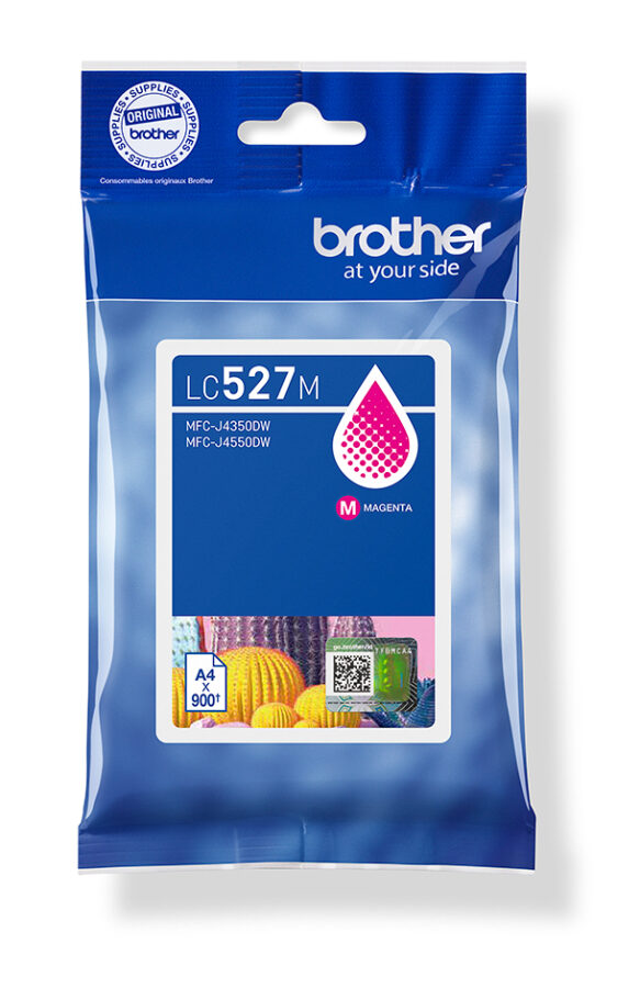 Originálna náplň BROTHER LC-527M, purpurový, 900str.