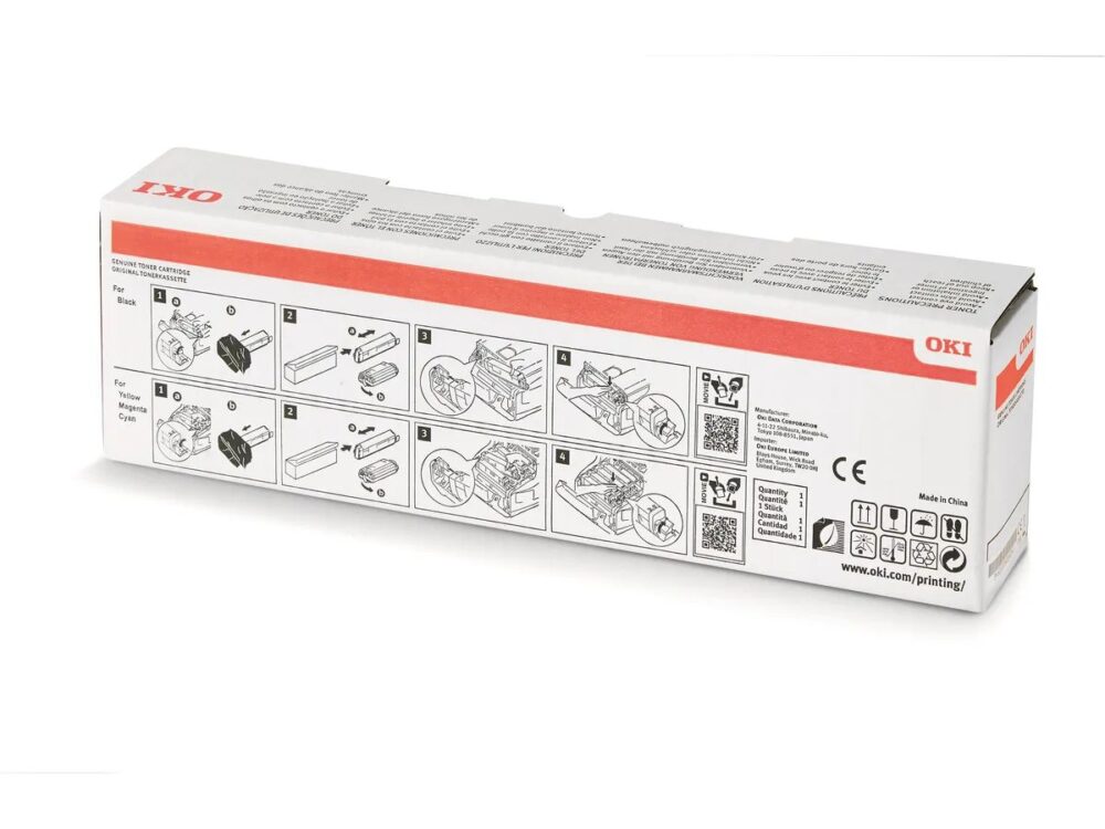 Originálny toner OKI 46861308, čierny, 10000str., OKI C824, 834, 844