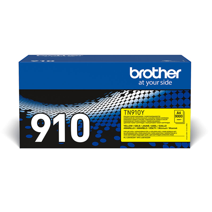 Originálny toner BROTHER TN-910Y, žltý, 9000str.