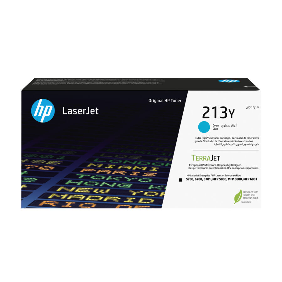 Originálny toner HP W2131Y, HP 213Y, azúrový, 12000str., extra high capacity