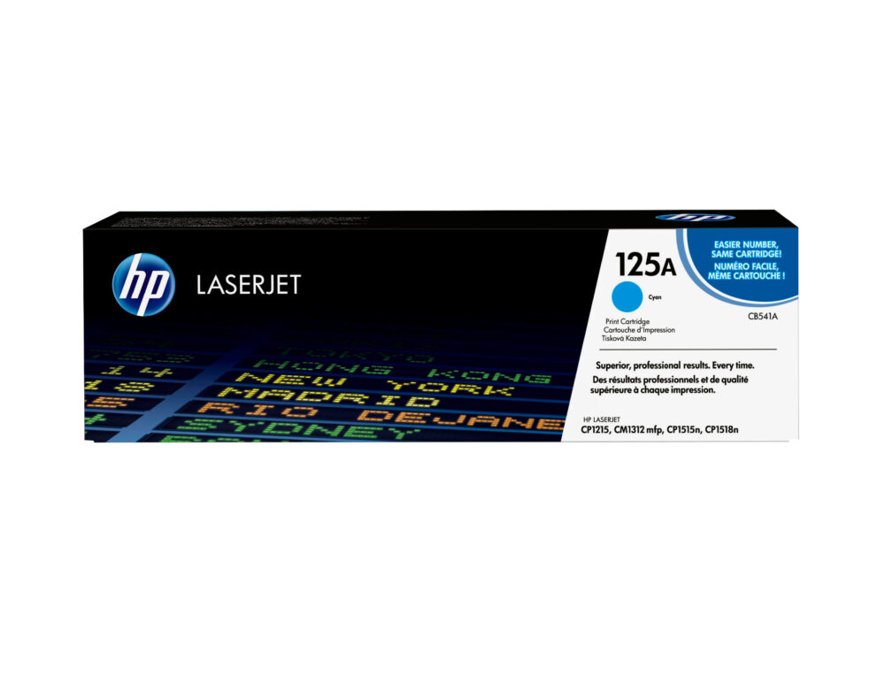 Originálny toner HP CB541A, azúrový, 1400str., 125A