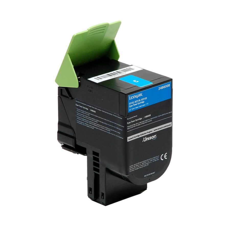 Originálny toner LEXMARK 24B6008, azúrový 3000str., 24B6008, high capacity, Lexmark C 2132,