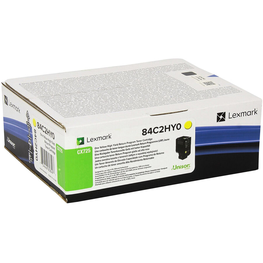 Originálny toner LEXMARK 84C2HY0, žltý, 16000str. CX725