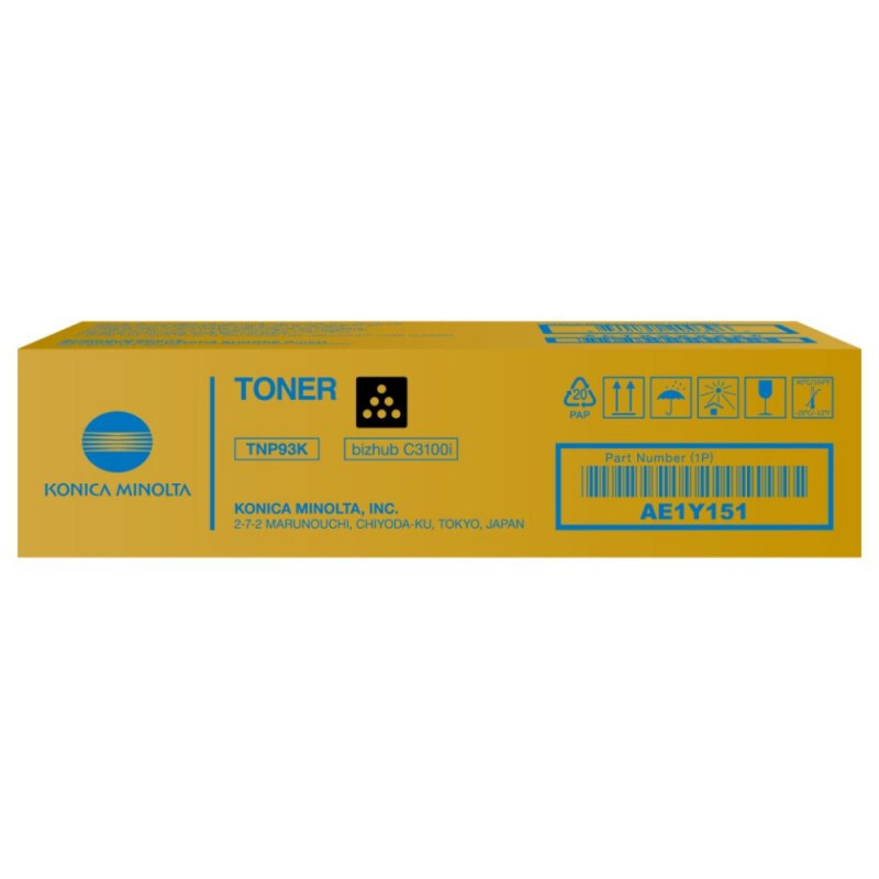 Originálny toner MINOLTA TNP93 čierny Bizhub i-SERIES C3100i 6000 str. AE1Y151