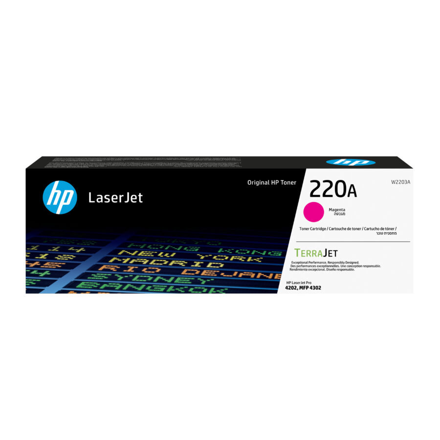 Originálny toner HP W2203A, purpurový, 1800str., HP 220A