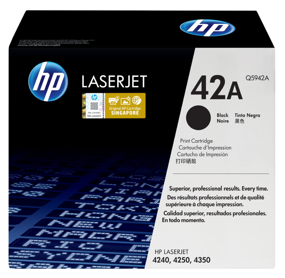 Originálny toner HP Q5942A, čierny, 10000str., bez krabice a airbagu