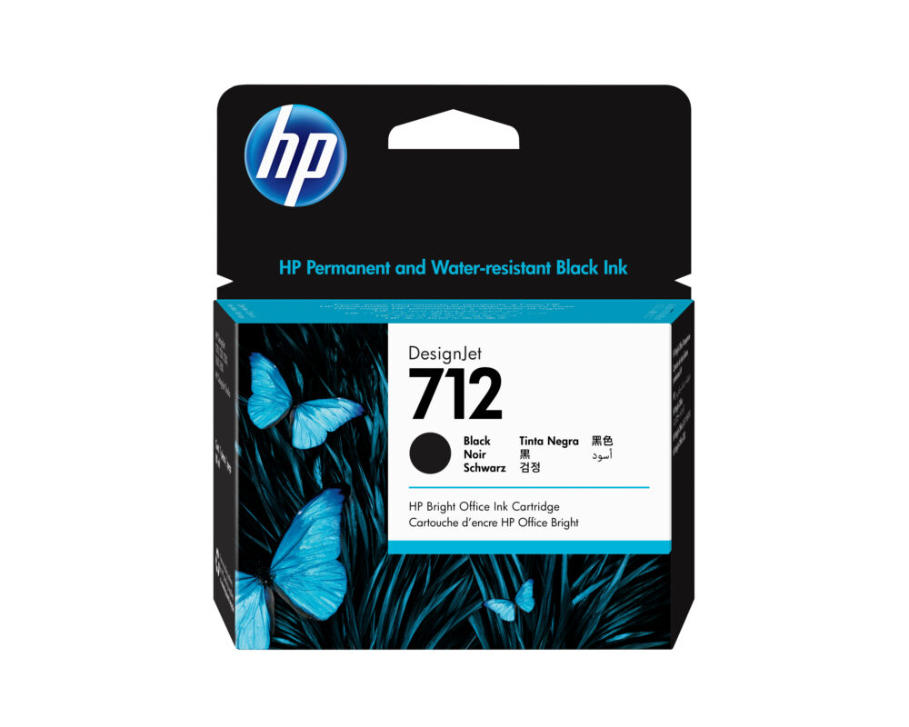 Originálna náplň HP 3ED71A, HP 712, čierny, 80ml