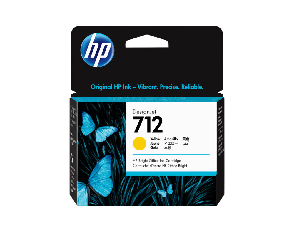 Originálna náplň HP 3ED69A, HP 712, žltý, 29ml