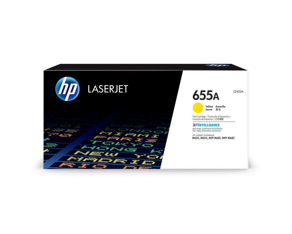Originálny toner HP CF452A, žltý, 10500str., HP 655A