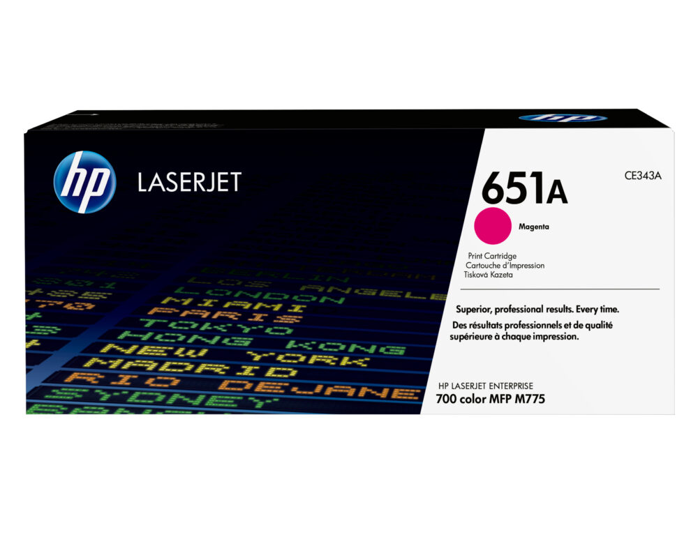 Originálny toner HP CE343A, purpurový, 16000str. HP 651A