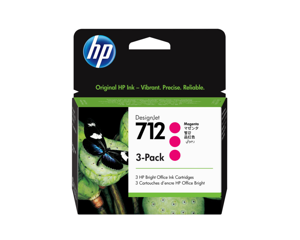 Originálna náplň HP 3ED78A, HP 712, purpurový, 29ml, HP 3-pack