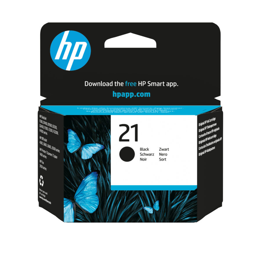 Originálna náplň HP No.21 čierny, C9351AE 150str., 5ml