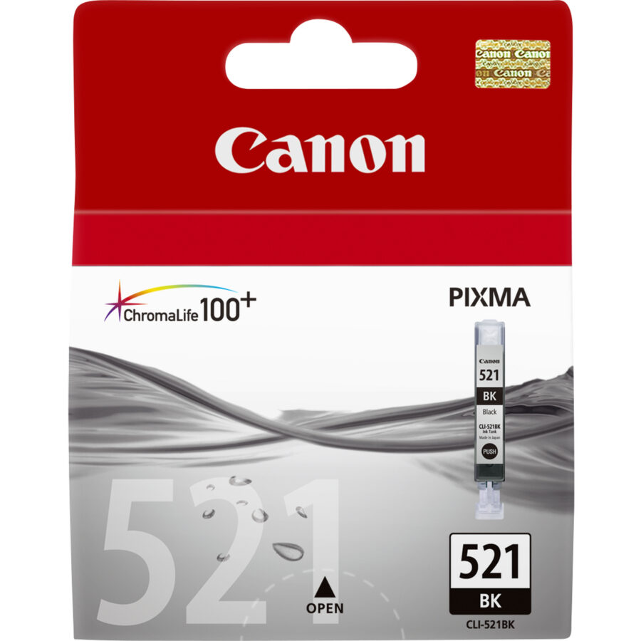 Originálna náplň CANON CLI-521BK, čierny, 470str., 9ml / 2933B001