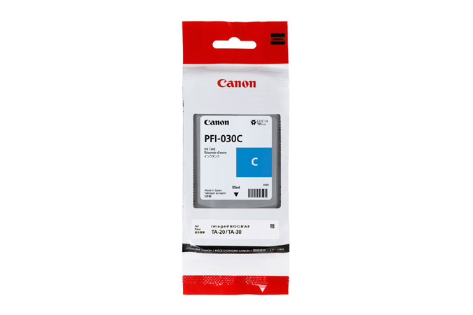 Originálna náplň CANON PFI-030 C, 3490C001, azúrový, 55ml