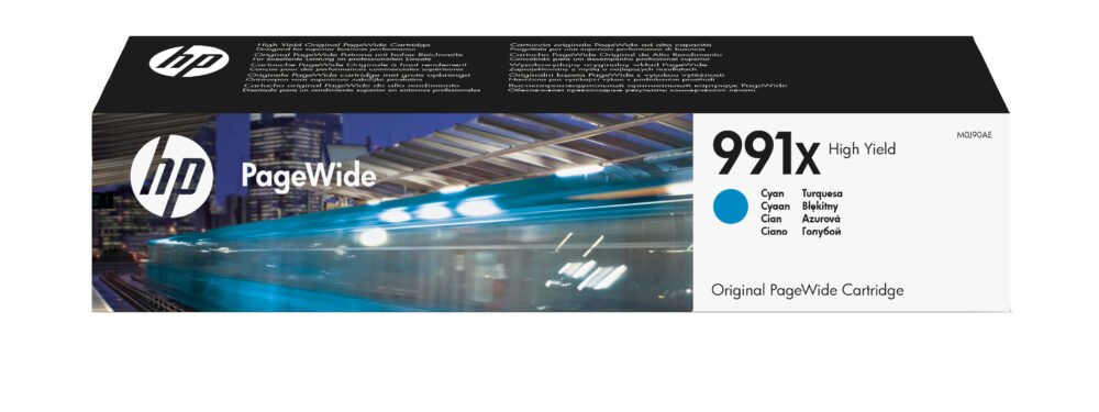 Originálna náplň HP M0J90AE, HP 991X, azúrový, 16000str., 193ml