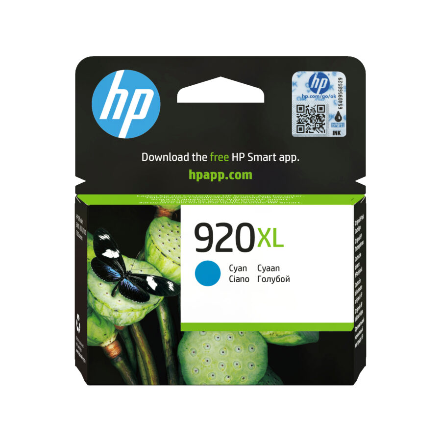 Originálna náplň HP No.920XL, CD972AE, azúrový, exp 2015