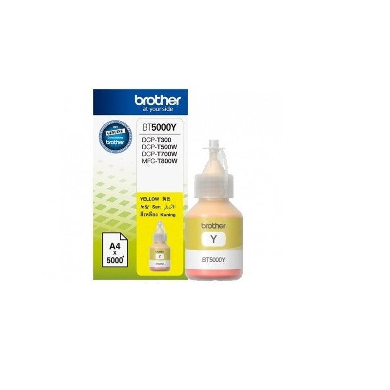 Originálna náplň Brother ink BT-5000Y žltý 5000str. Brother DCP T300 DCP T500W DCP T700w