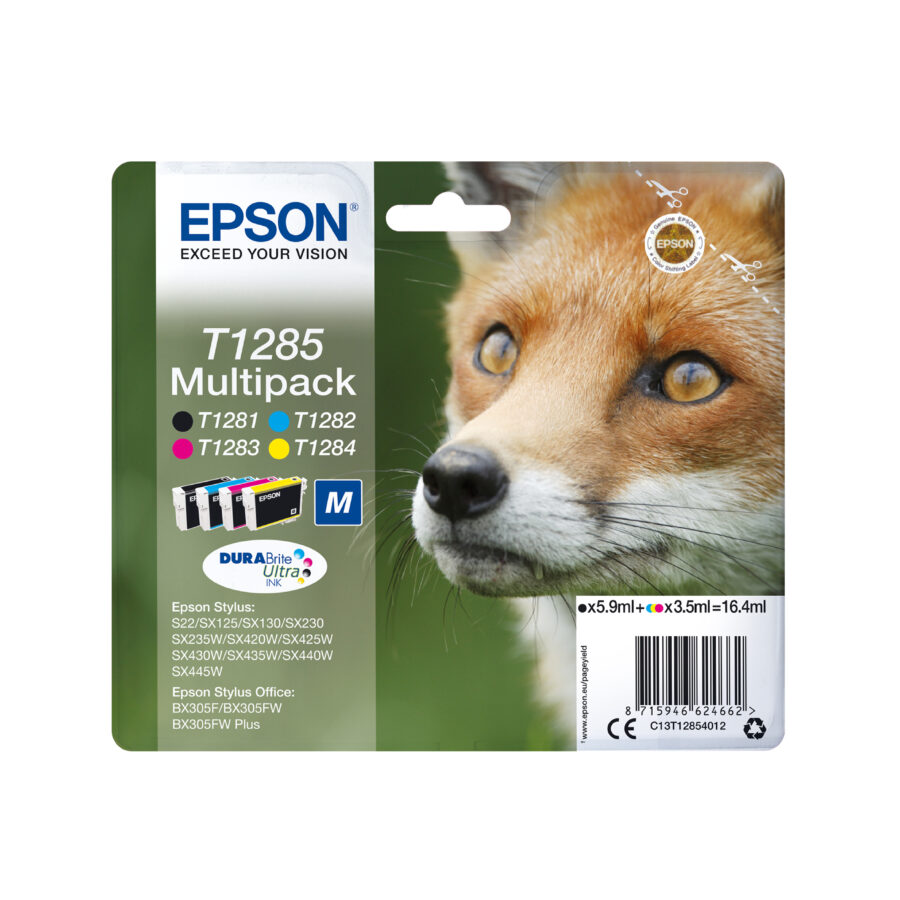 Originálna sada náplní EPSON C13T12854012, T1285, CMYK, 16, 4ml