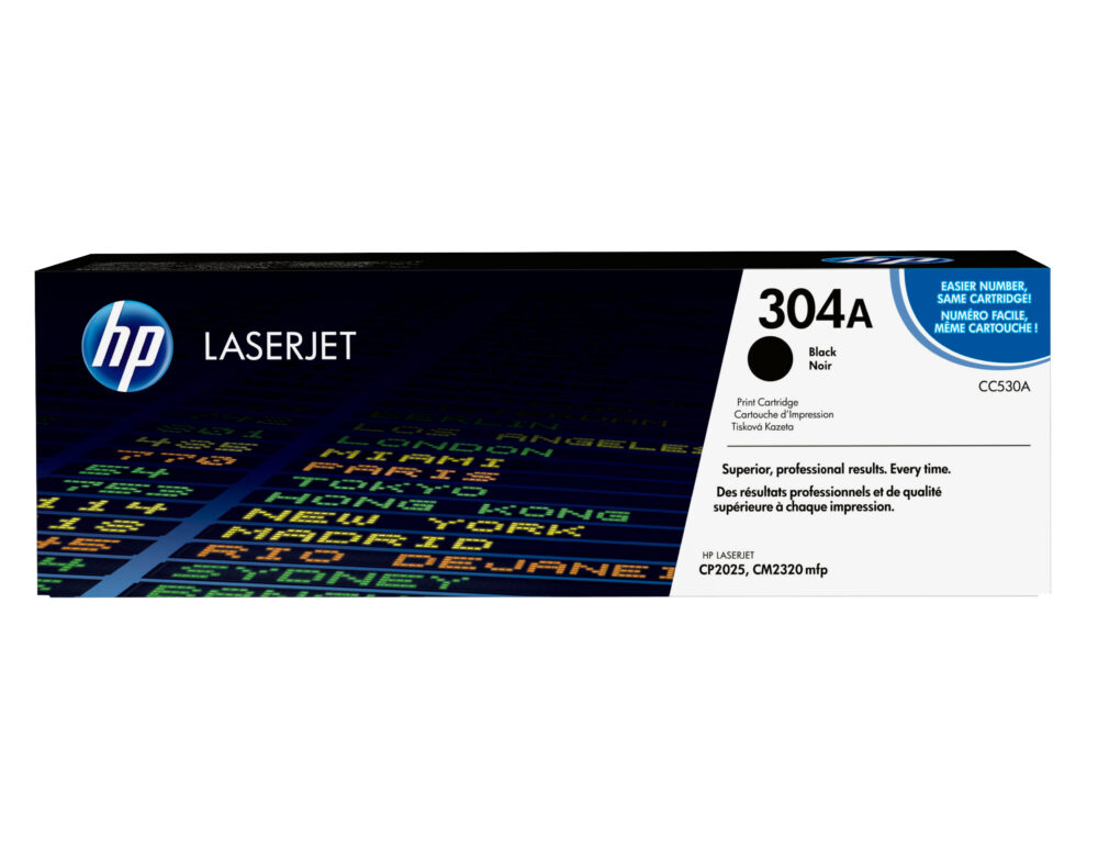 Originálny toner HP CC530A, čierny, 3500str., 304A