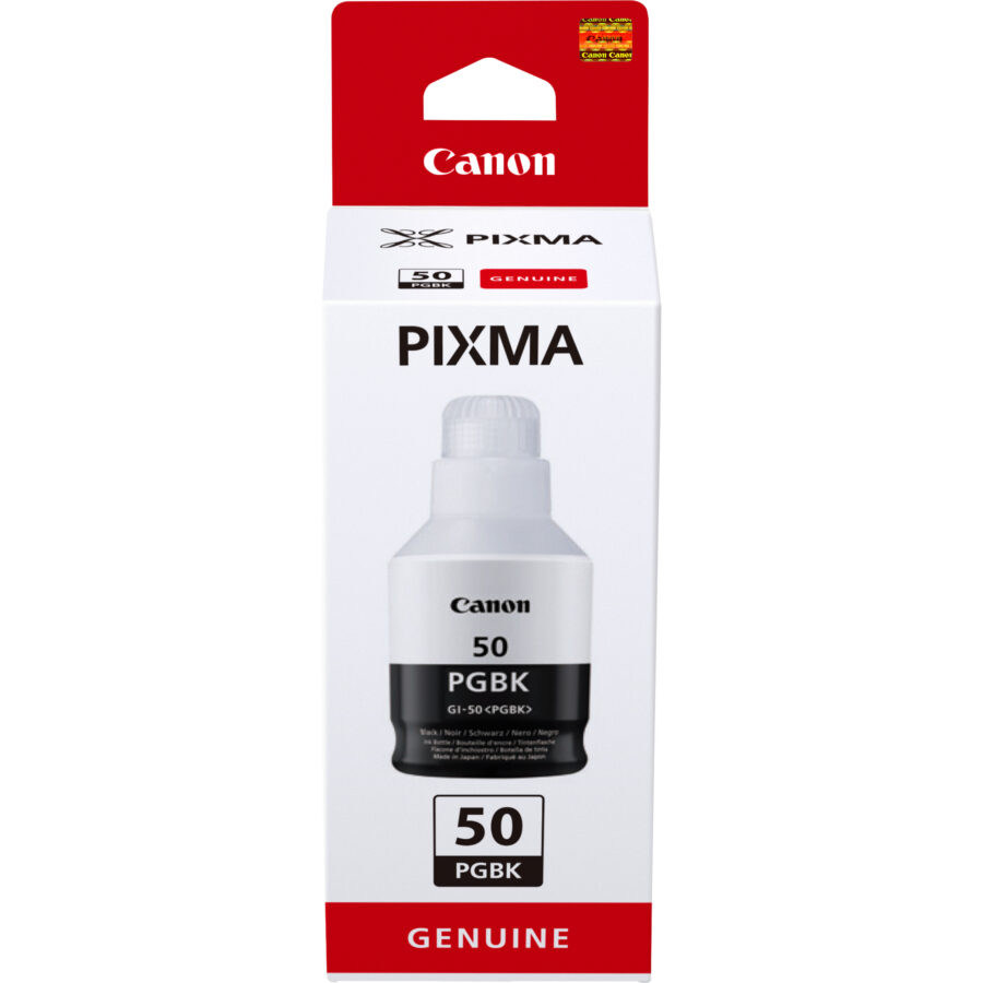 Originálna náplň CANON ink GI-50 PGBK čierny 6000str. 3386C001 G5050, G6050, GM2050