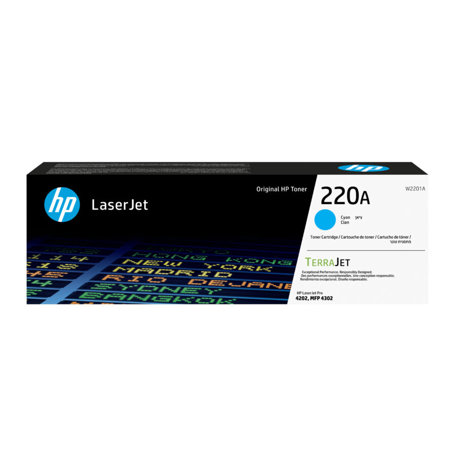 Originálny toner HP W2201A, azúrový, 1800str., HP 220A