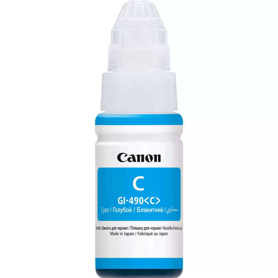 Originálna náplň CANON GI-490 C, azúrový, 7000str., 70ml, 0664C001