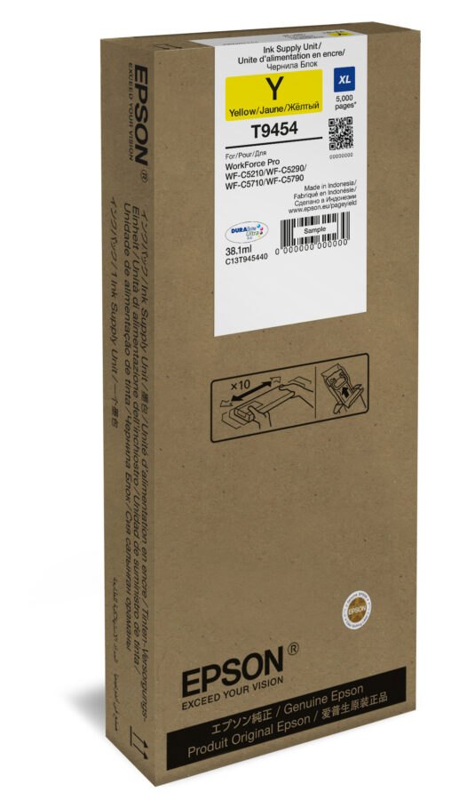 Originálna náplň EPSON T9454, C13T945440, žltý, 5000str., 1x38.1ml,