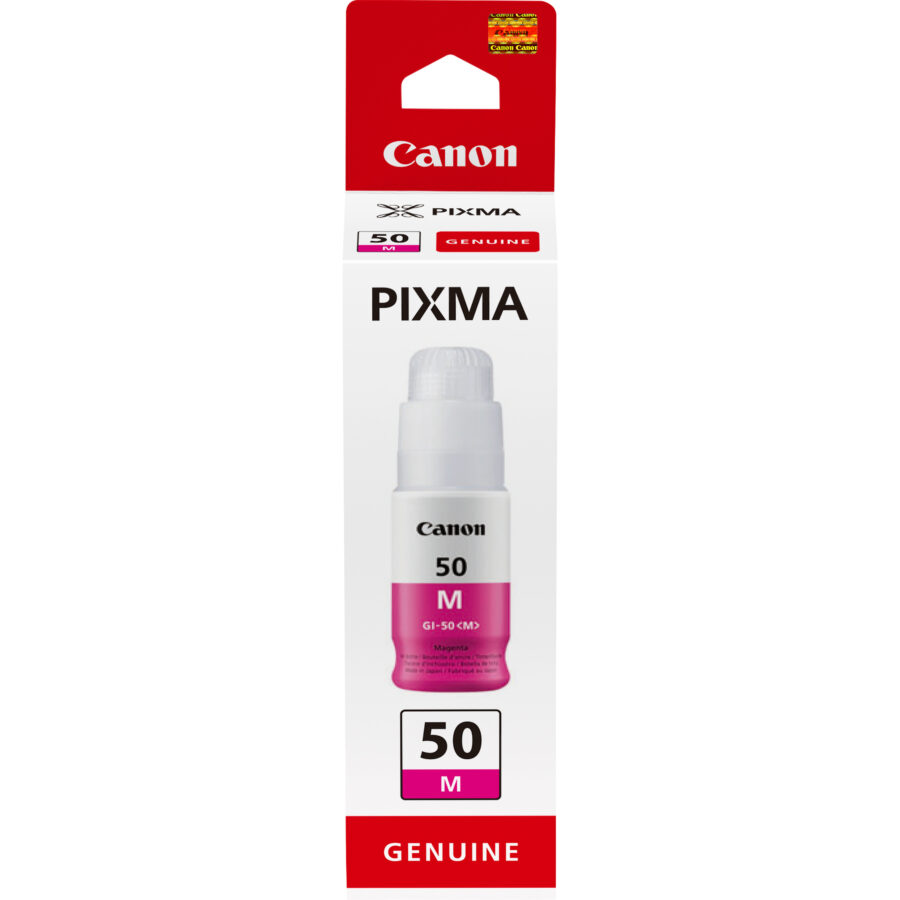 Originálna náplň CANON ink GI-50 M, purpurový, 7700str., 9ml, 3404C001 G5050, G6050, GM2050