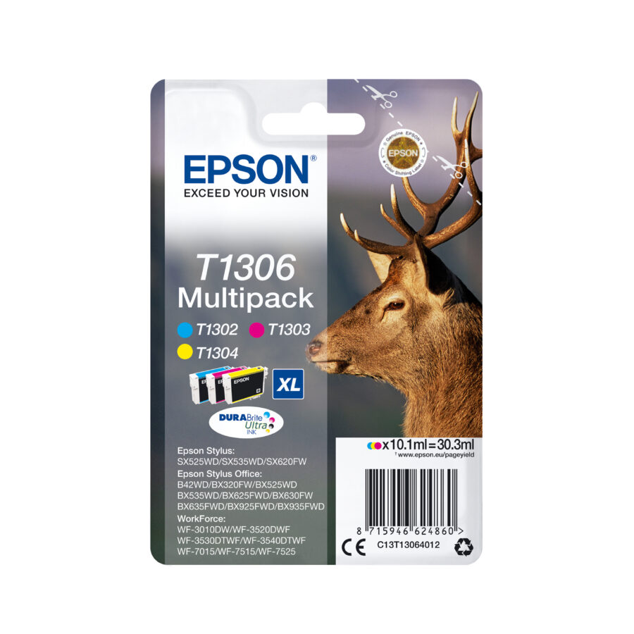 Originálna náplň EPSON C13T13014012, T1301, čierny, 945str., 25, 4ml
