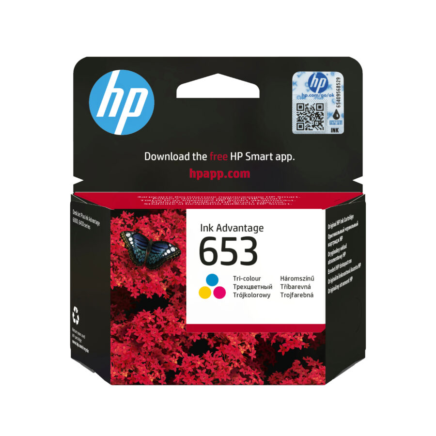 Originálna náplň HP 3YM74AE Tri-farebný, 200str., HP 653