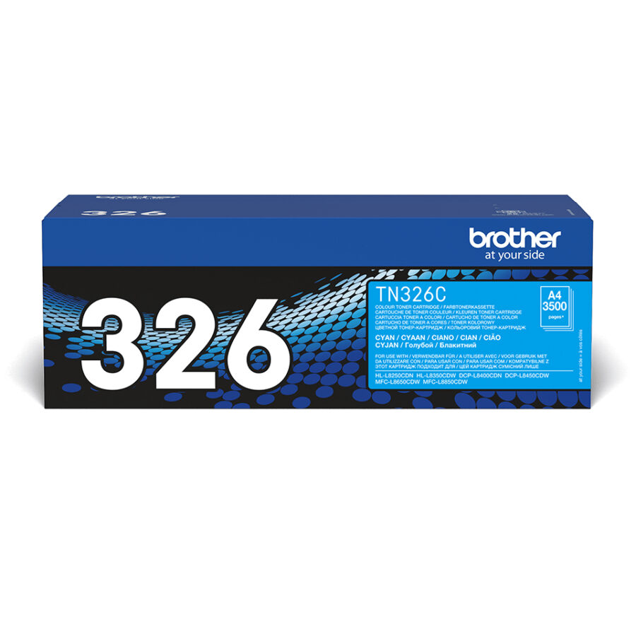 Originálny toner BROTHER TN-326C, azúrový, 3500str