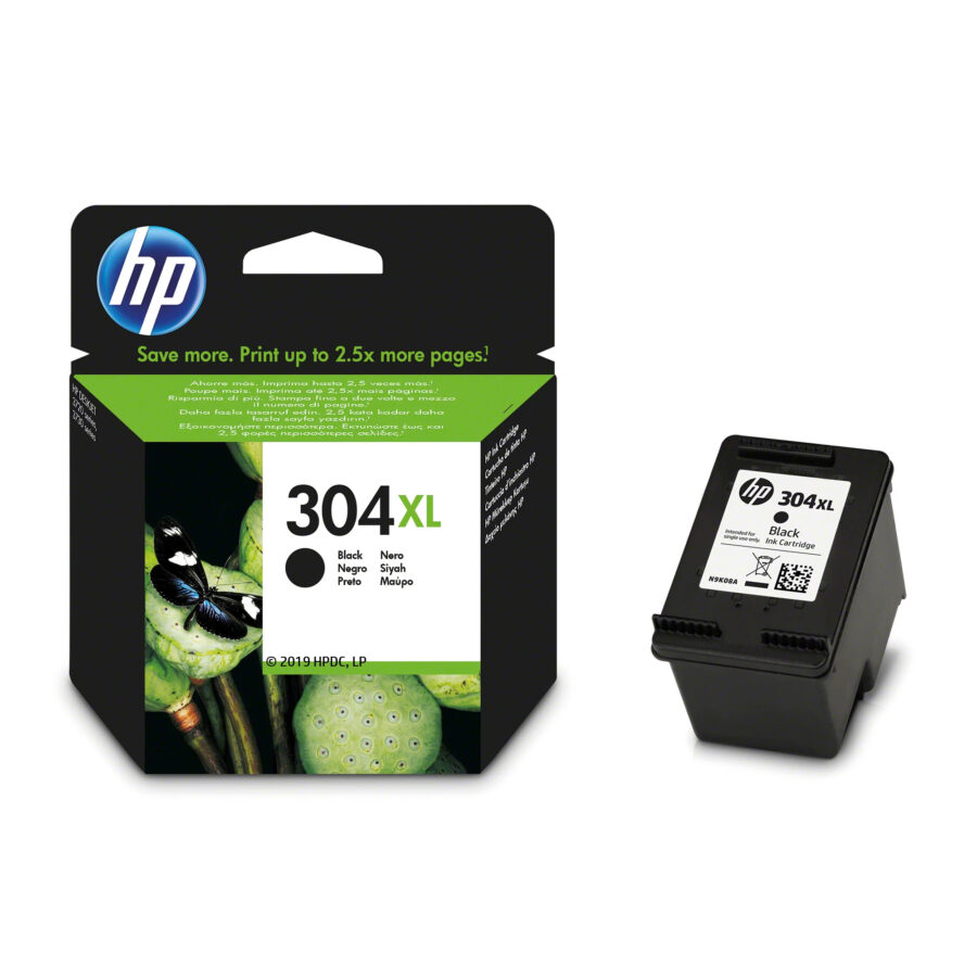 Originálna náplň HP N9K08AE, HP 304XL, čierny, 300str.