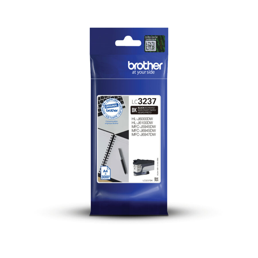 Originálna náplň BROTHER LC-3237BK, čierny, 3000str.