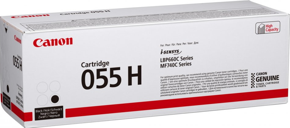 Originálny toner CANON CRG 055H, čierny, 7600str., 3020C002 high capacity 3020C004