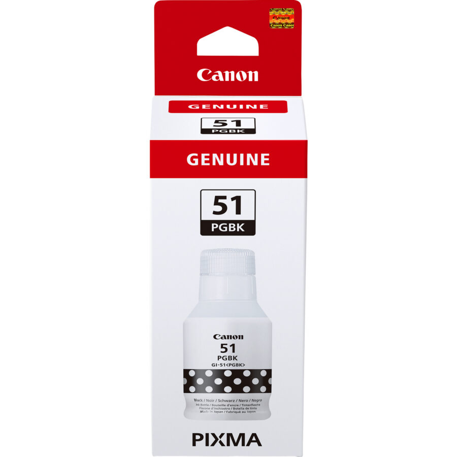 Originálny ink CANON 4529C001, čierny, 6000str., 170ml, GI-51 PGBK, Canon PIXMA G1520,