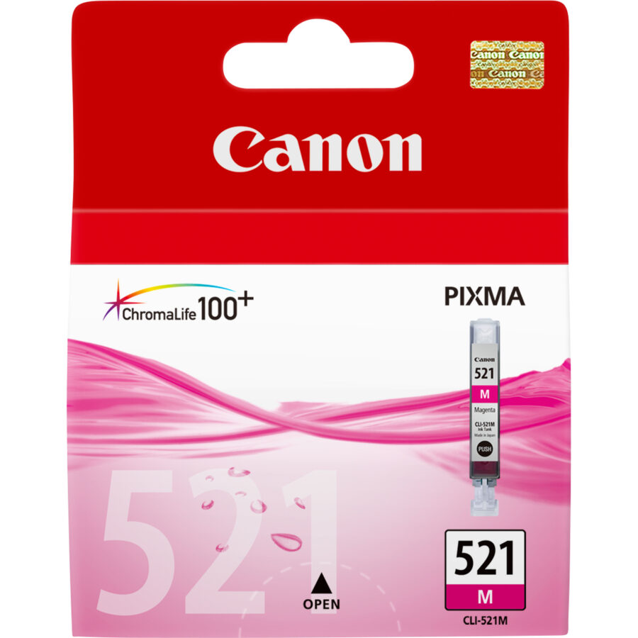Originálna náplň CANON CLI-521MG, purpurový, 470str., 9ml / 2935B001