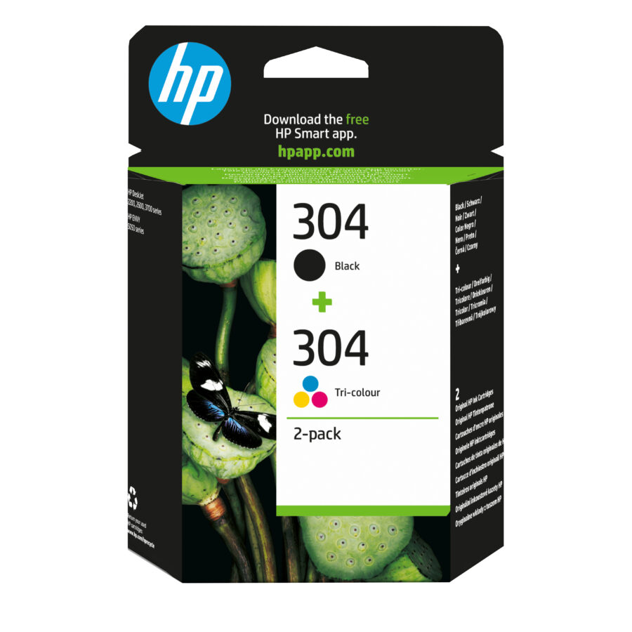 Originálna náplň HP 3JB05AE, HP 304, čierny + farebný, 120 +100str.