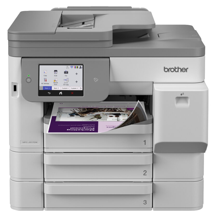 Multifunkčné atramentové zariadenie Brother MFC-J5117DW - A4, P / C / S, Duplex, Fax, DADF LAN