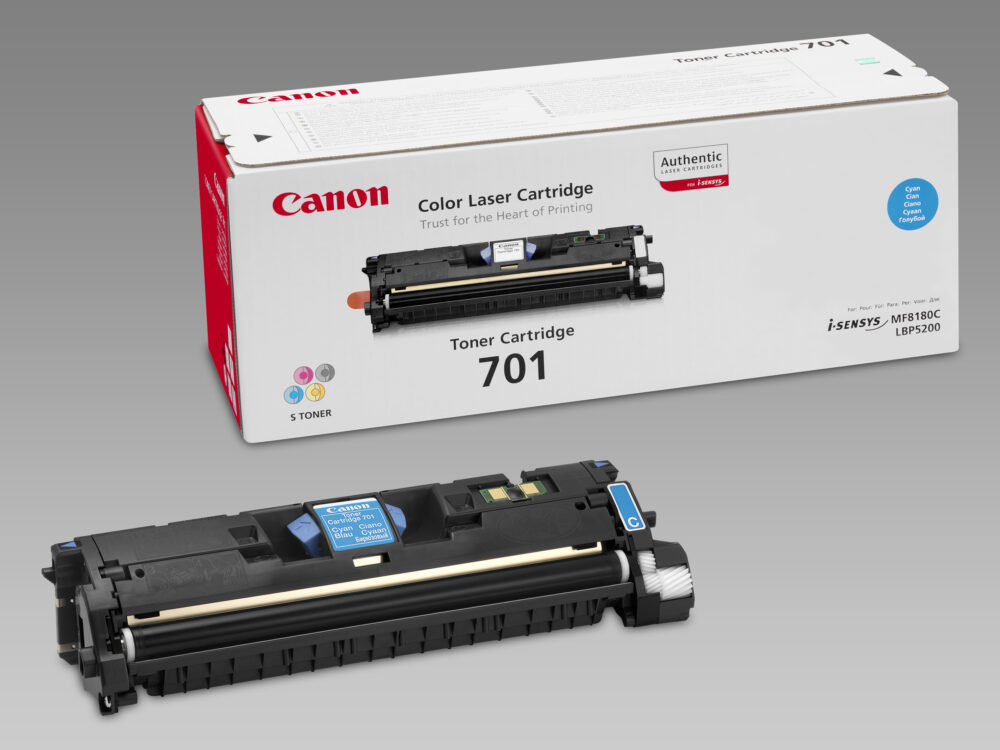 Originálny toner CANON EP701, azúrový, 4000str., 9286A003