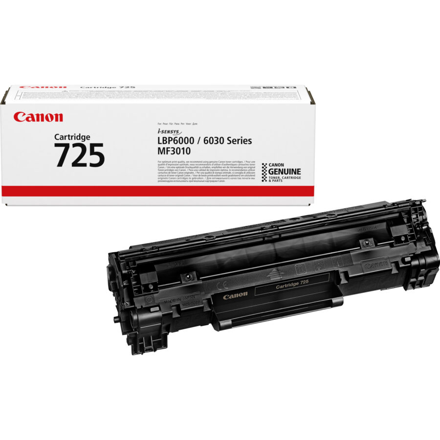 Originálny toner CANON CRG725 čierny 1.600 str., PN 3484B002