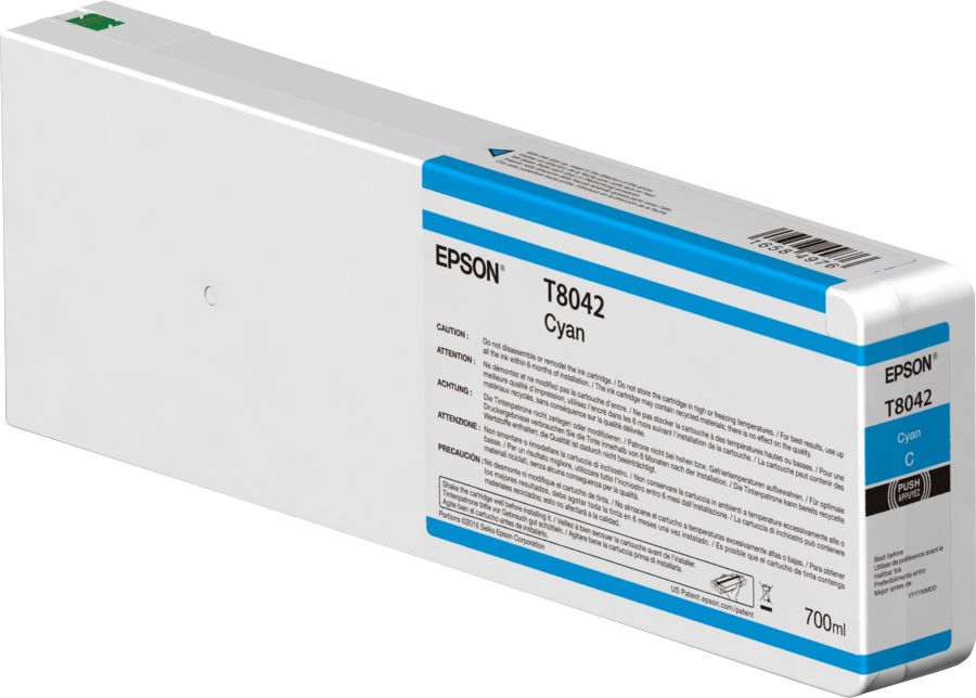 Originálna náplň EPSON C13T804200, T8042, azúrový, 700ml, 1ks, Epson SureColor SC-P600