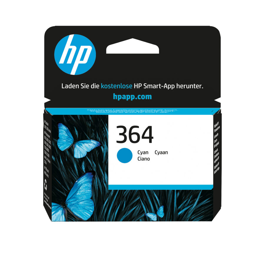 Originálna náplň HP No.364, azúrový, CB318EE, 300str., po expirácií